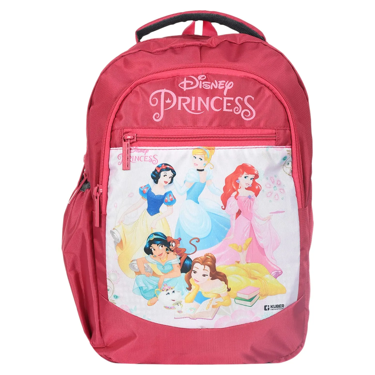 Heart Home Disney Princess School Bag|Kids School Bags|Student Bookbag|Spacious School Bag|School Bag for Girls & Boys|School Backpack for Kids|4 Compartments School Bag|Pink