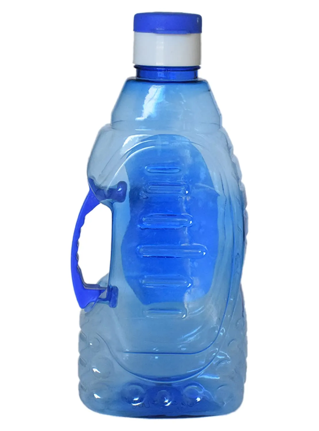 Heart Home Tranasparent Platic Water Bottle with Handle, 1500ml (Blue)-50HH01877