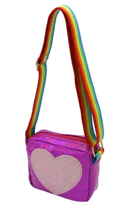 Heart Purse, Dark Pink