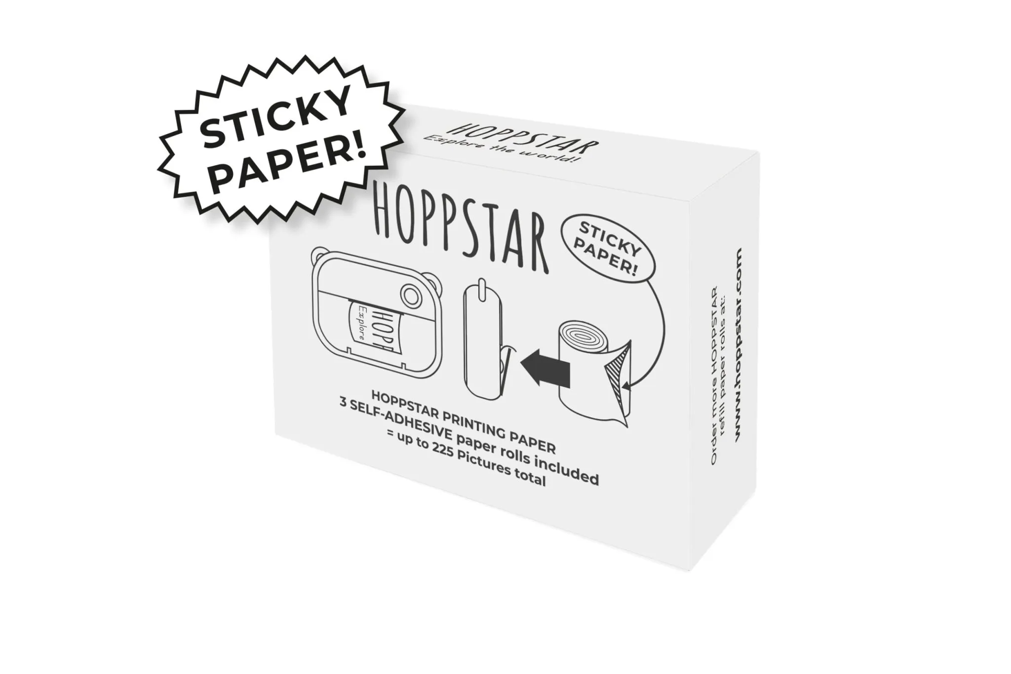 Hoppstar 3 Packs Self Adhesive Printing Paper