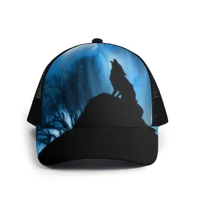 Howling Wolf Kids' Mesh Baseball Caps