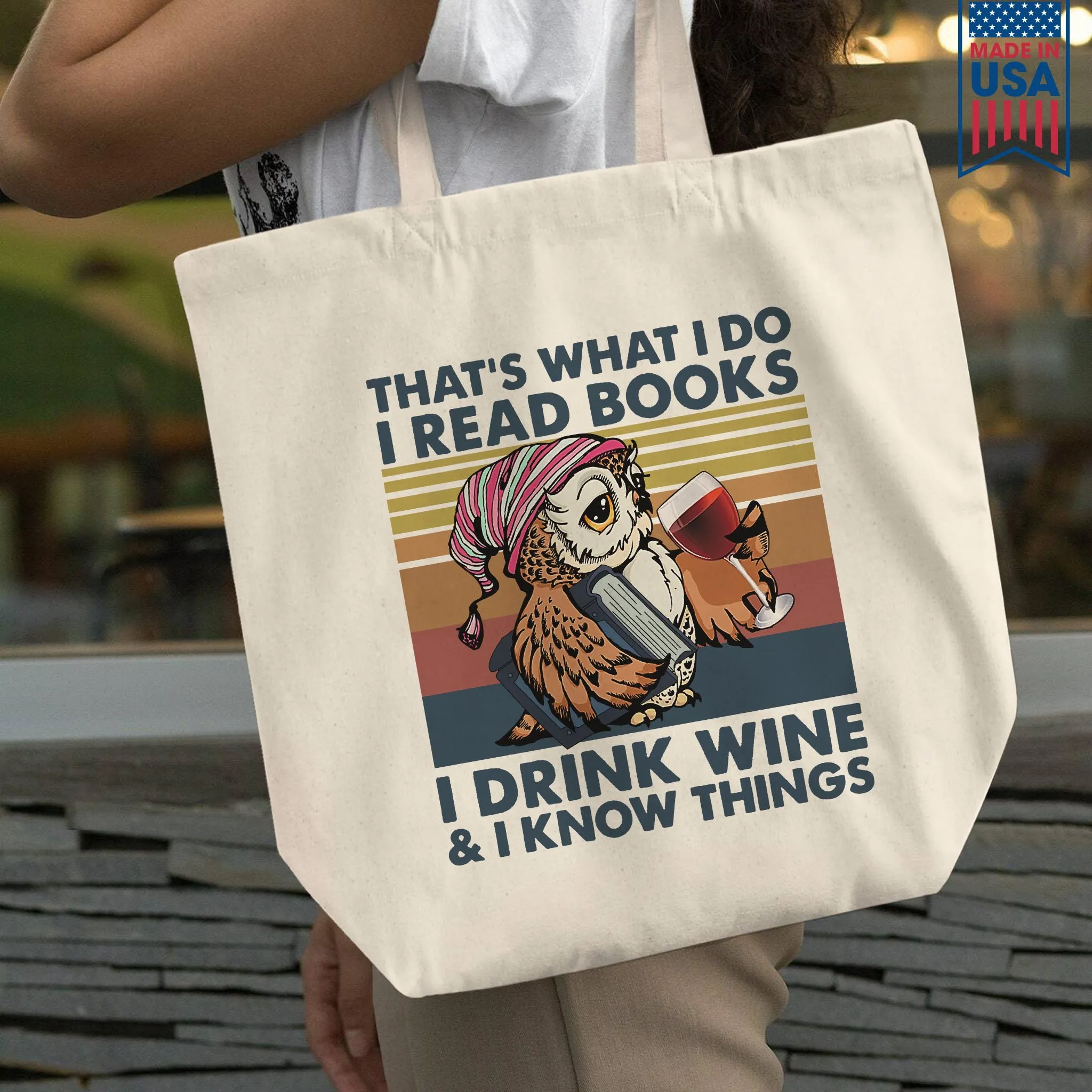 I Drink Wine And I Know Things Book Lovers Gift TBW11