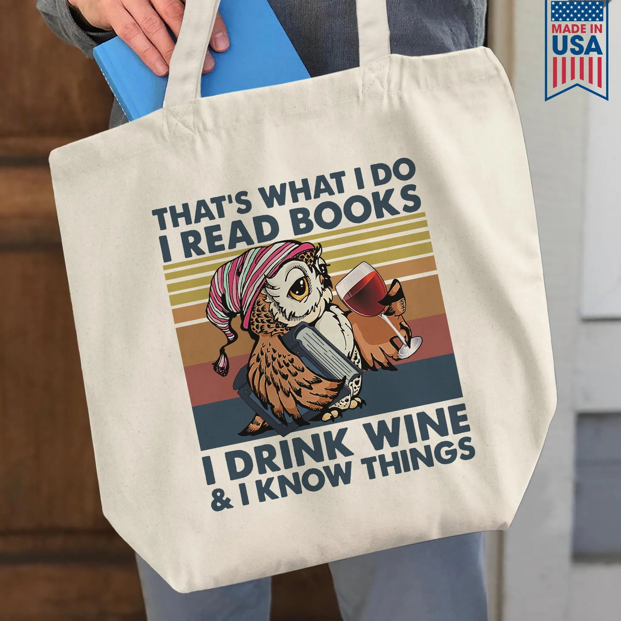 I Drink Wine And I Know Things Book Lovers Gift TBW11