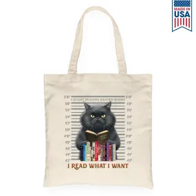 I Read What I Want Banned Book Tote Bag TBW2039