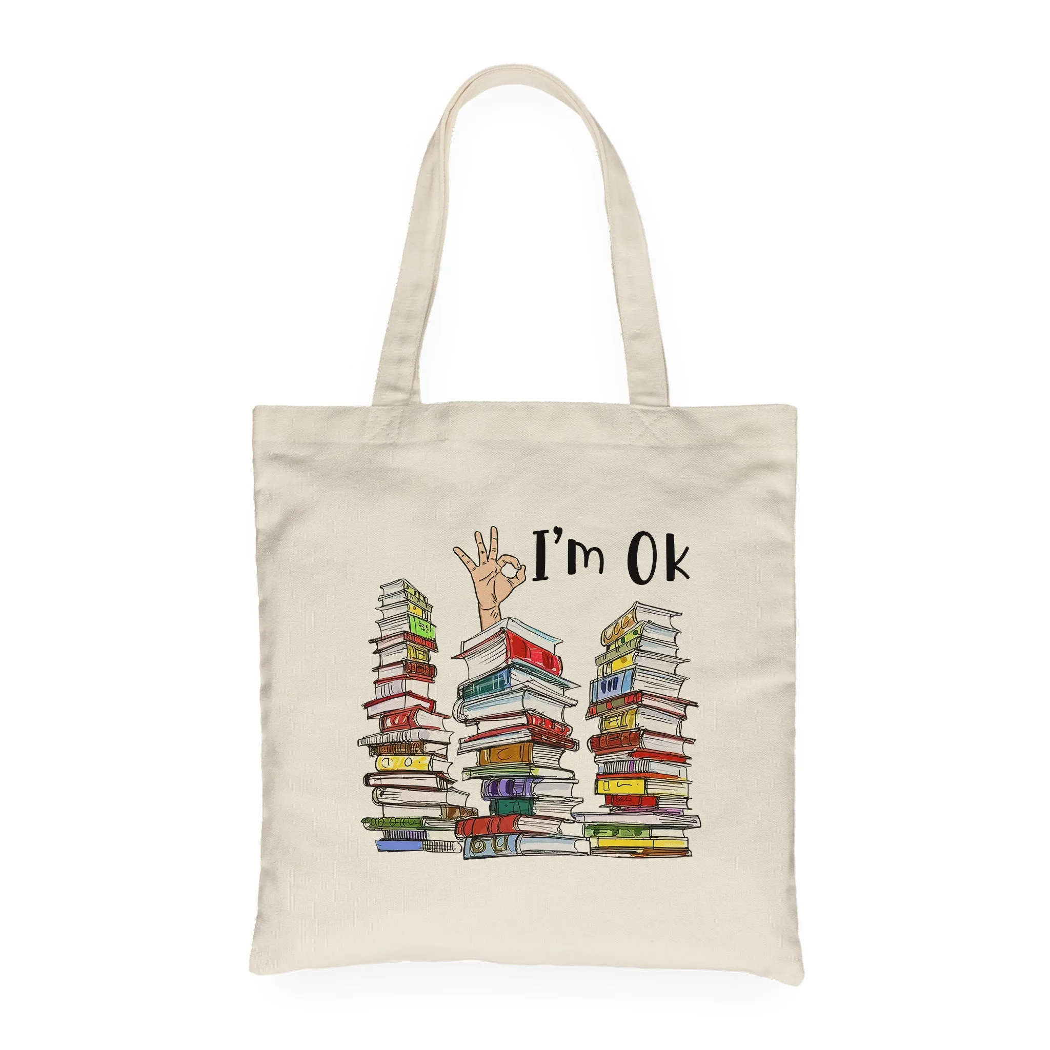 I'm OK It's Fine I'm Fine Everything's Fine Book Lovers Gift TBW73