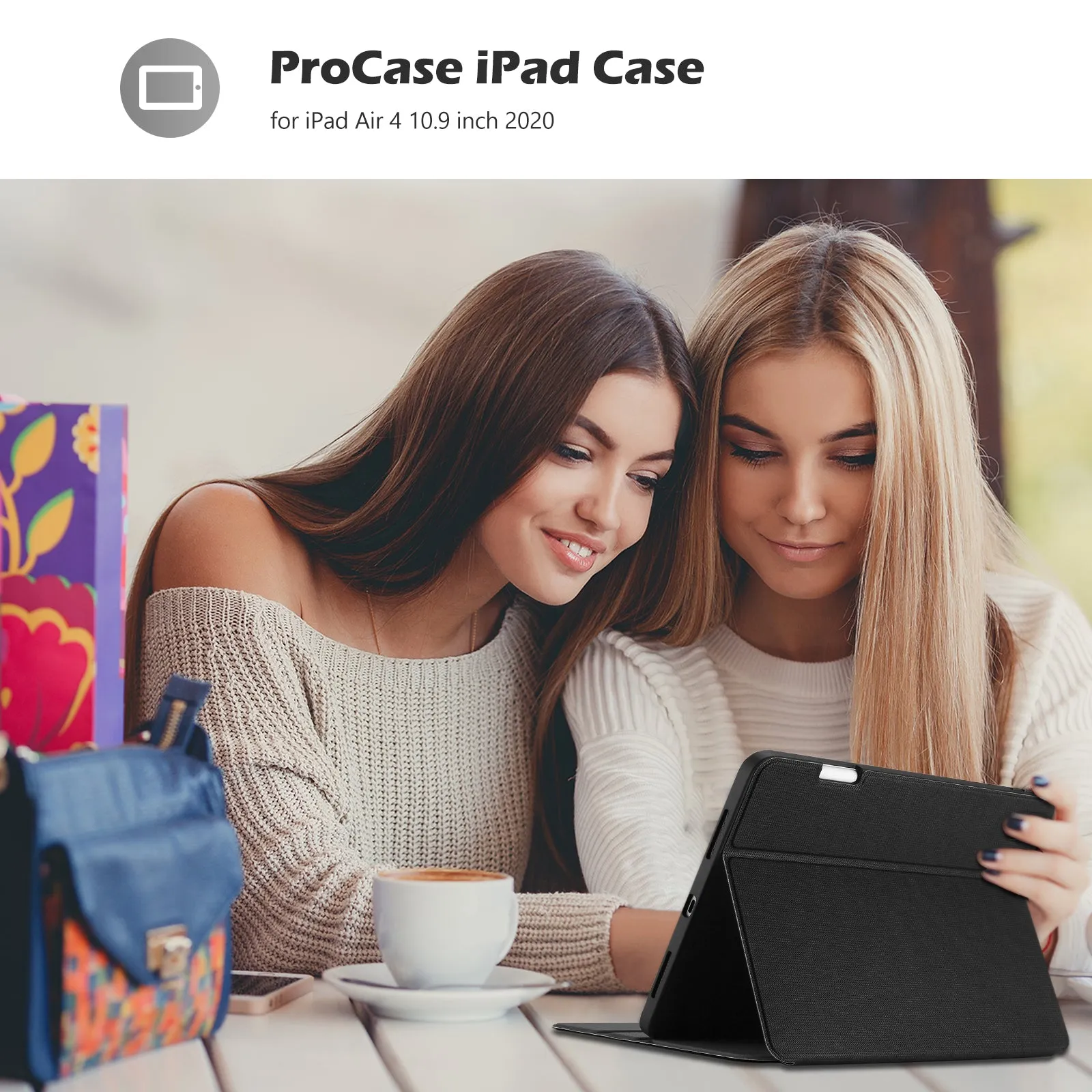 iPad Air 4th Gen/ iPad Air 5th Gen 10.9" Folio Protective Case with Pencil Holder | ProCase