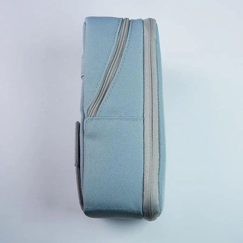 Japan KOKUYO Pencil Case Mobile Standing Large Capacity Multifunctional Storage Pencil Case Light Gray Light Blue Light Purple Yellow Pen Holder Universal Bag -WSG-PC173