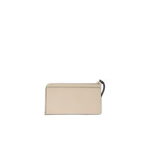 Kate Spade Lucy Pebbled Leather Medium L-zip Wristlet In Light Sand KE575