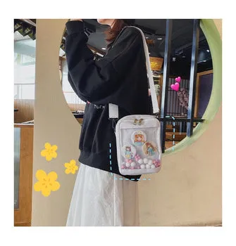 Kawaii ITA PU Cross Body Plush Bag - Kawaii Bag