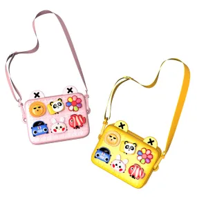 Kids Tide Satchel Cartoon Crossbody Bag-Yellow