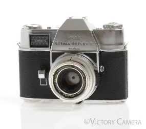 Kodak Retina Reflex III with Retina-Xenon 50mm f2.8 Lens -Clean-