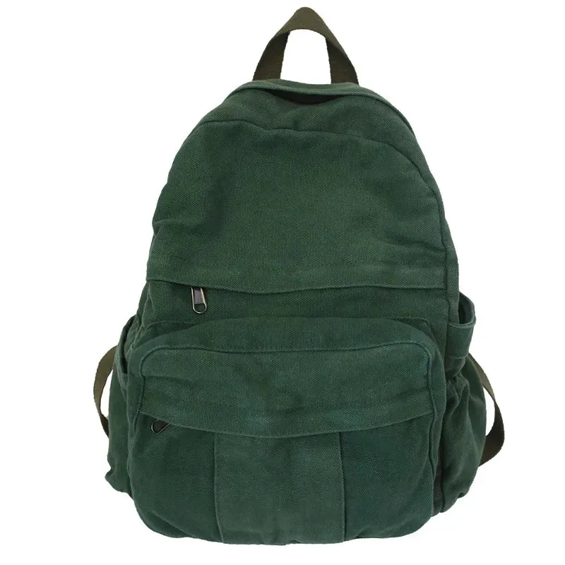 Large Canvas School Backpack