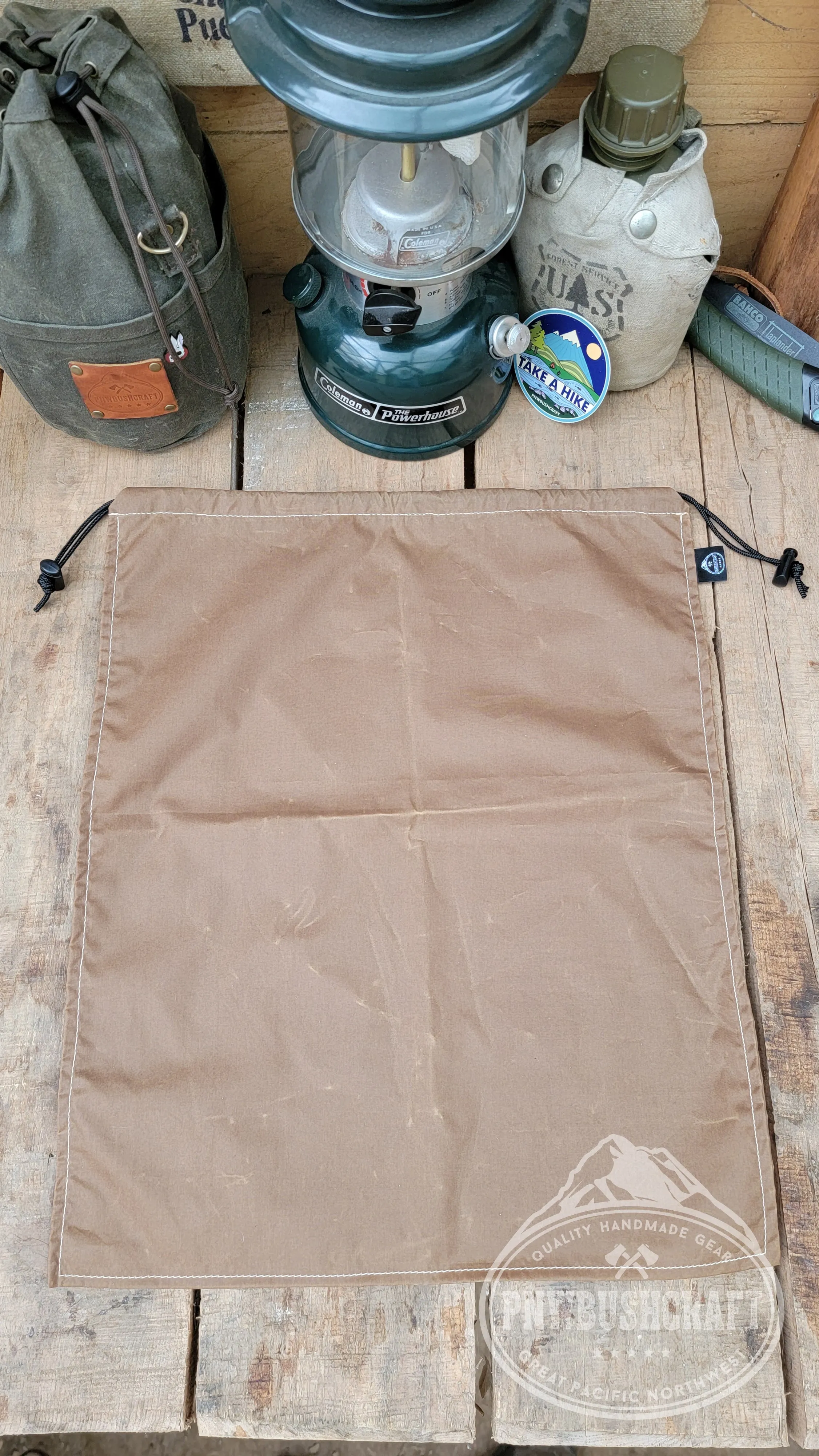 Large Lite Waxed Canvas Sack Bag for your Outdoor Gear