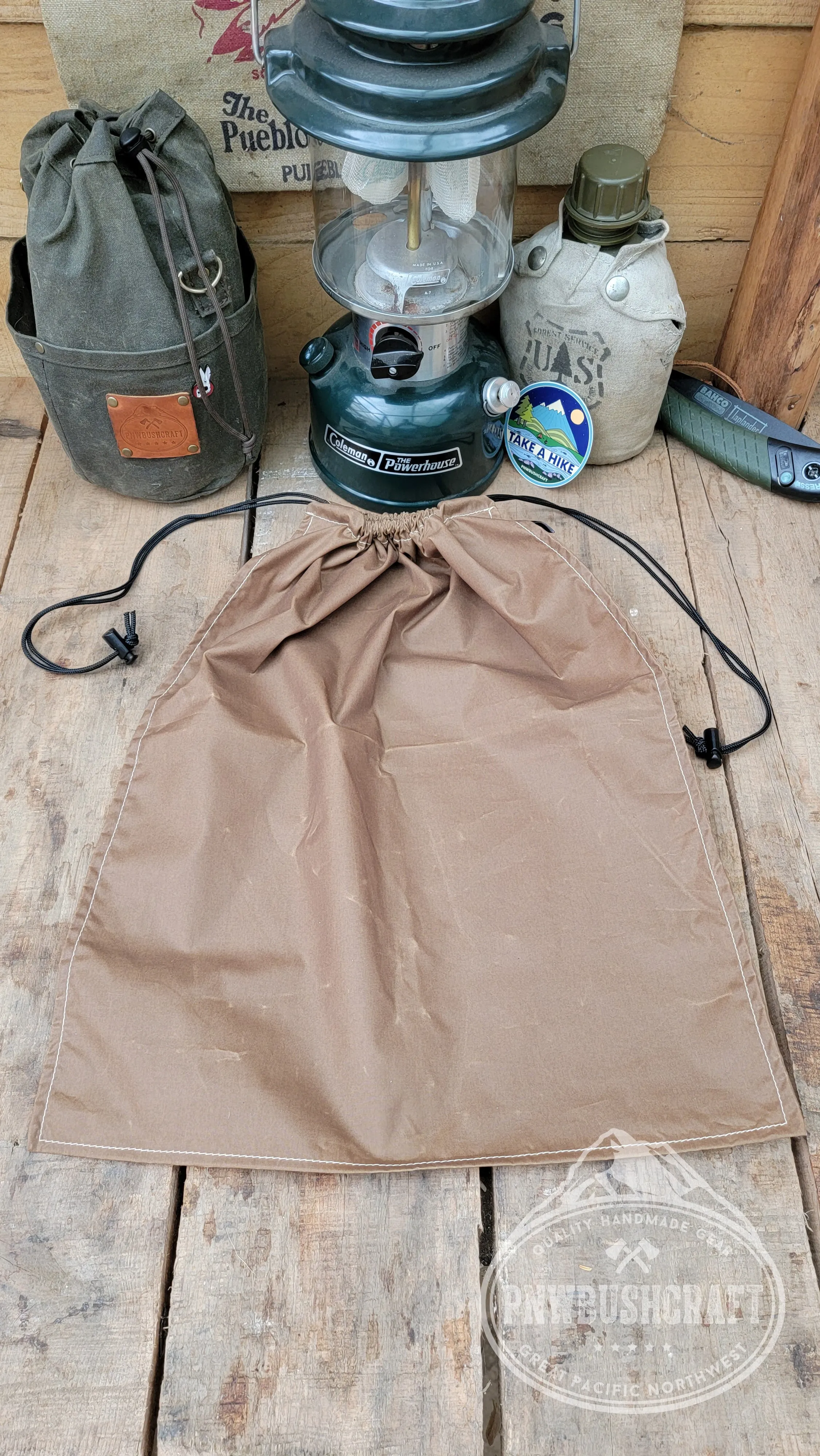 Large Lite Waxed Canvas Sack Bag for your Outdoor Gear