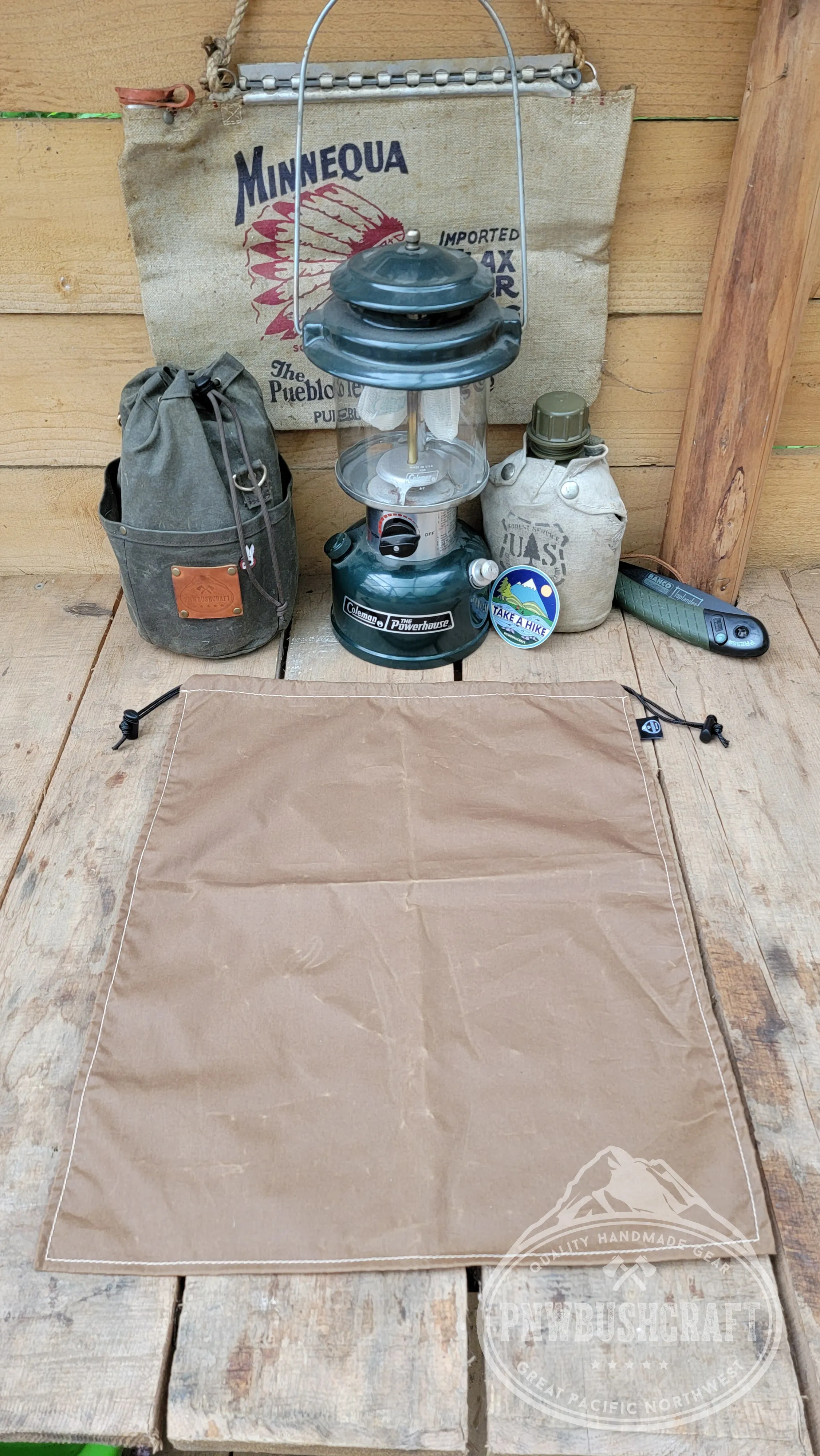 Large Lite Waxed Canvas Sack Bag for your Outdoor Gear