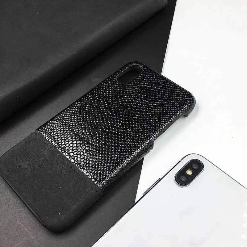 Leather Crocodile Case For iPhone X XS