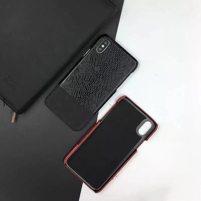 Leather Crocodile Case For iPhone X XS