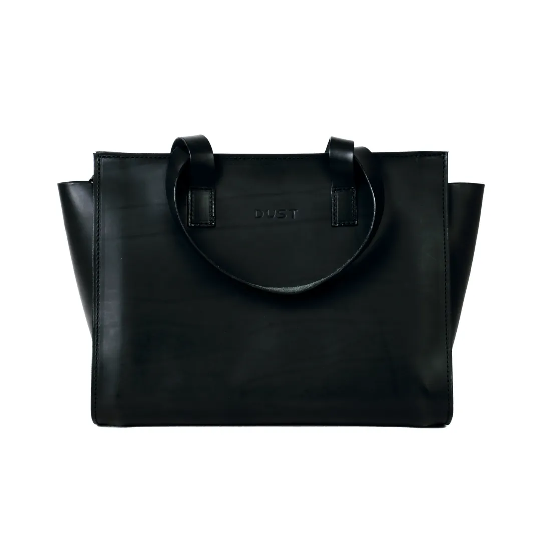 Leather Tote Black Mod 126