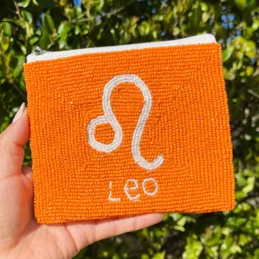 Leo Beaded Coin Purse