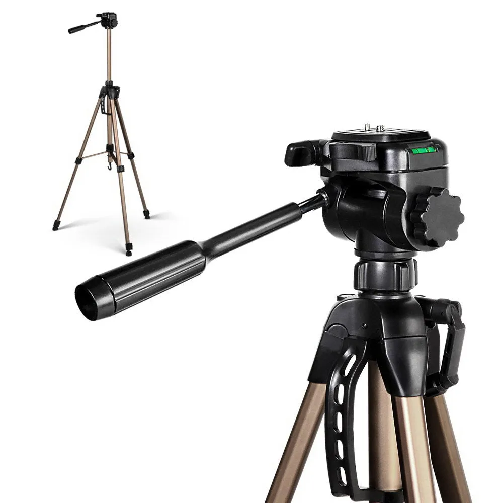 Lightweight Adjustable Camera Tripod with Panhead, 62-160cm - Weifeng