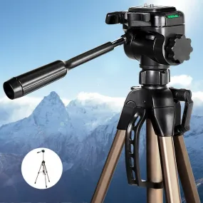 Lightweight Adjustable Camera Tripod with Panhead, 62-160cm - Weifeng