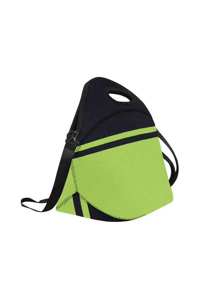 Lime Green & Eclipse Blue Neoprene Lunch Bag/Large (Model 1669)