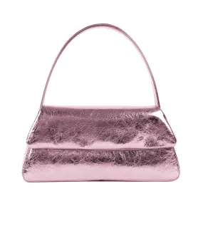 Liselle Kiss Elliott Shoulder Bag Crushed Pink Leather