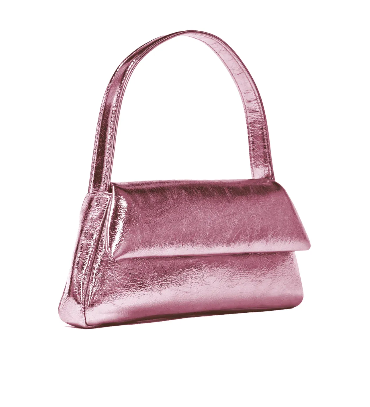 Liselle Kiss Elliott Shoulder Bag Crushed Pink Leather