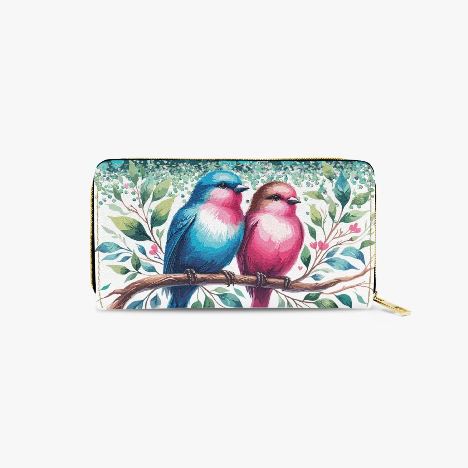 Long Type Zipper Purse, Birds, awd-641