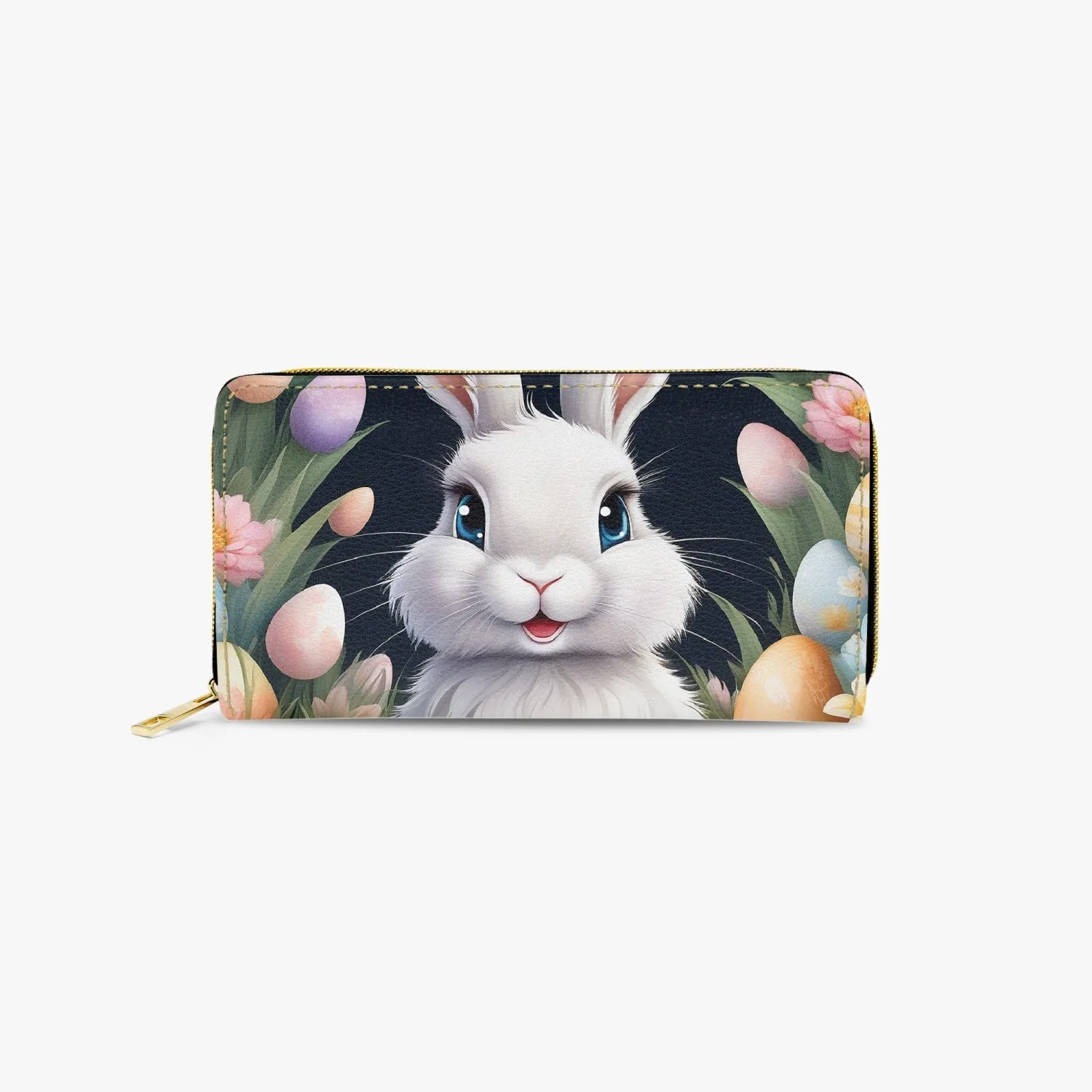 Long Type Zipper Purse, Easter, Rabbit, awd-650