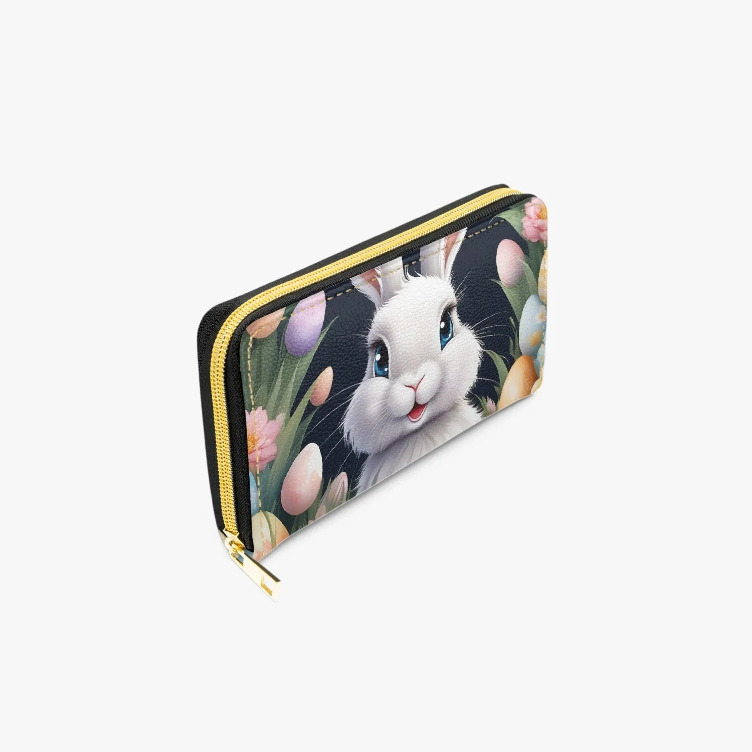 Long Type Zipper Purse, Easter, Rabbit, awd-650