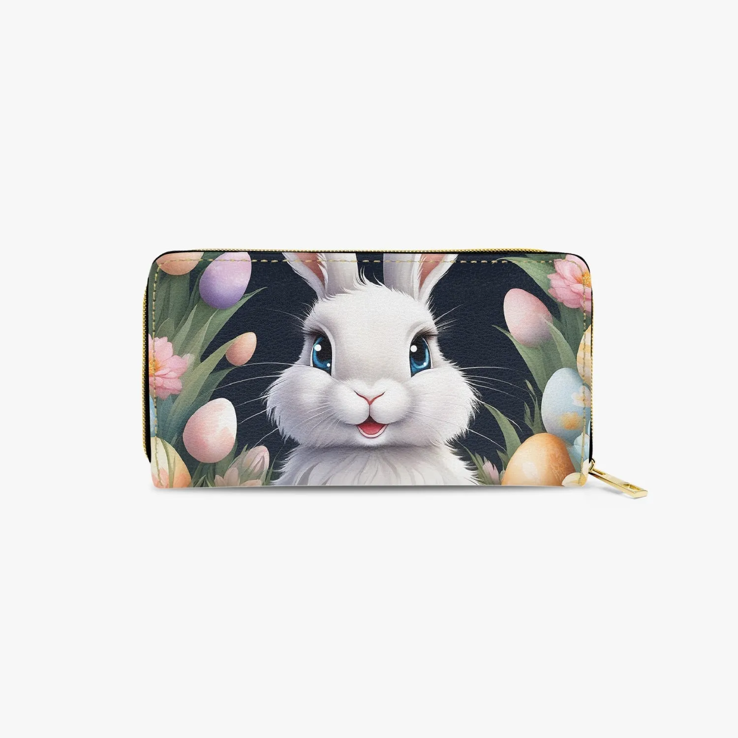 Long Type Zipper Purse, Easter, Rabbit, awd-650