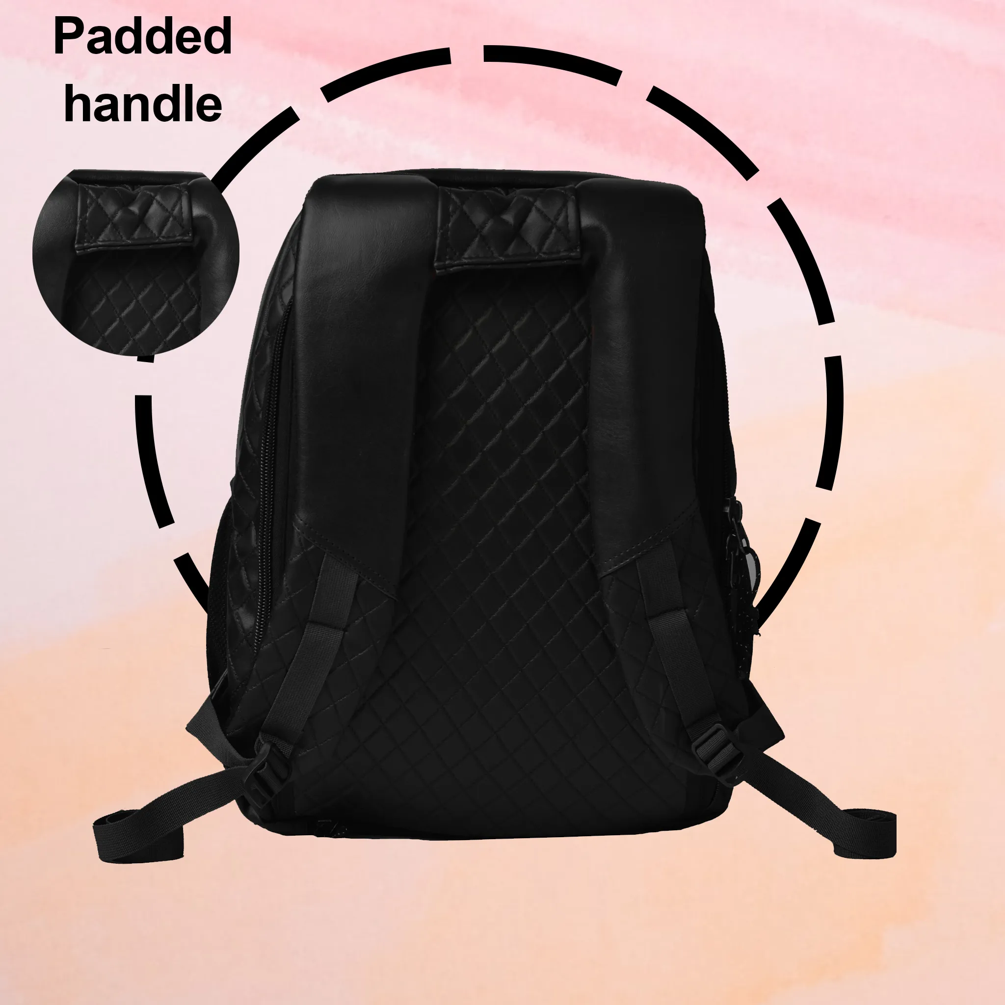 Luxur 25L Black Anti-theft Laptop Backpack with raincover