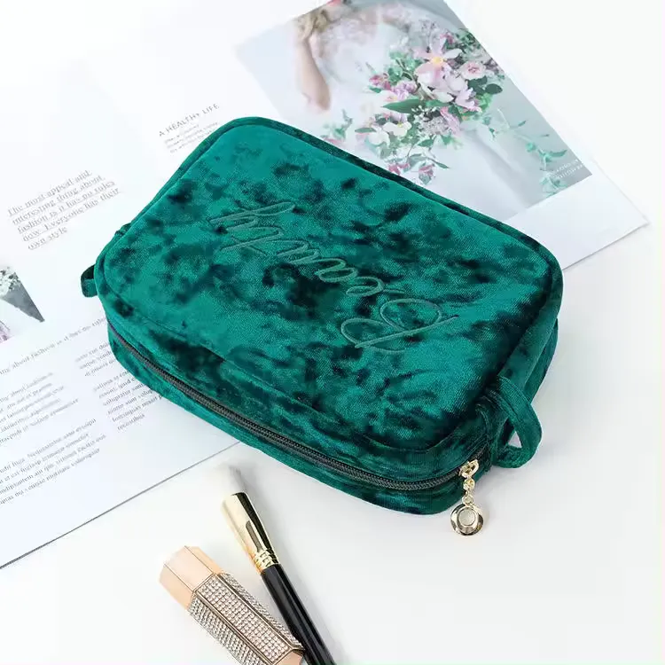 Luxury Velvet Makeup Bag