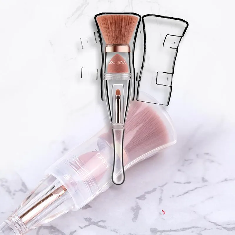 Make-up brush set 3-in-1 - perfect for make-up enthusiasts