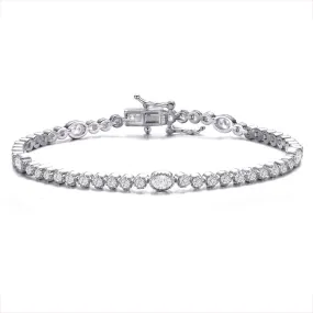 Marie Bezel Set Tennis Bracelet