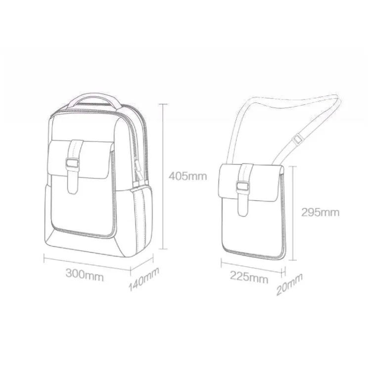 Men Backpack Multifunctional Anti-theft Removable Front Pocket 15.6 Inch Laptop Backpack(Light Grey)