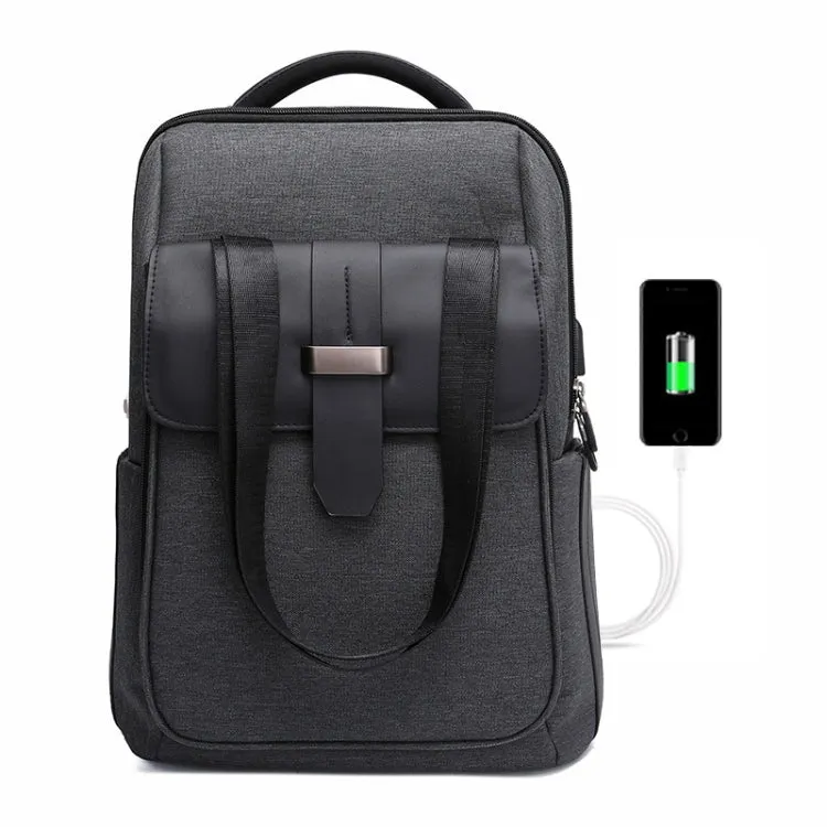 Men Backpack Multifunctional Anti-theft Removable Front Pocket 15.6 Inch Laptop Backpack(Light Grey)