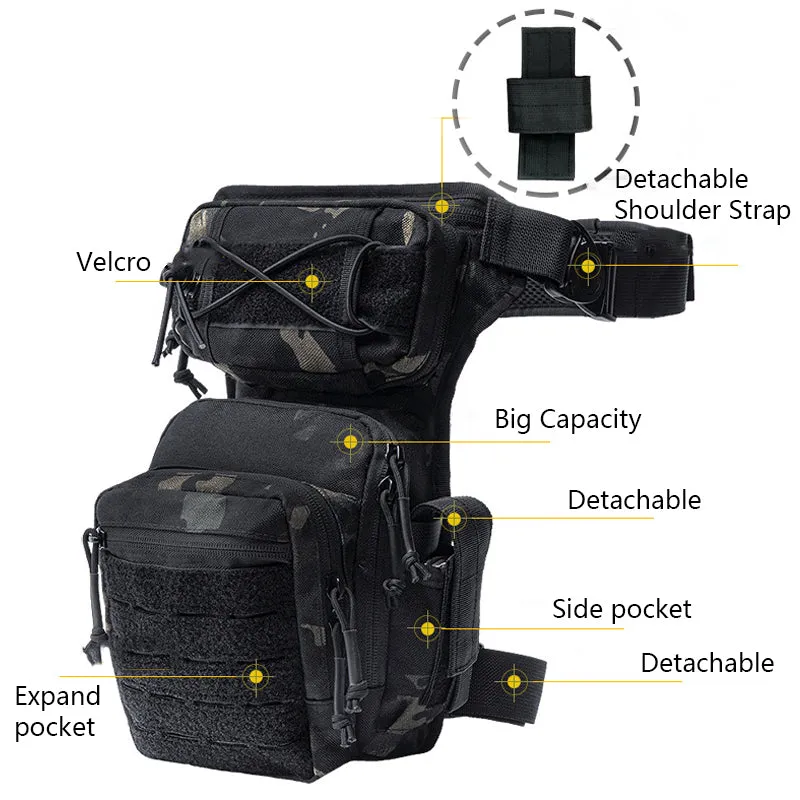 Men's Tactical Riding Leg Bag Tool Bag