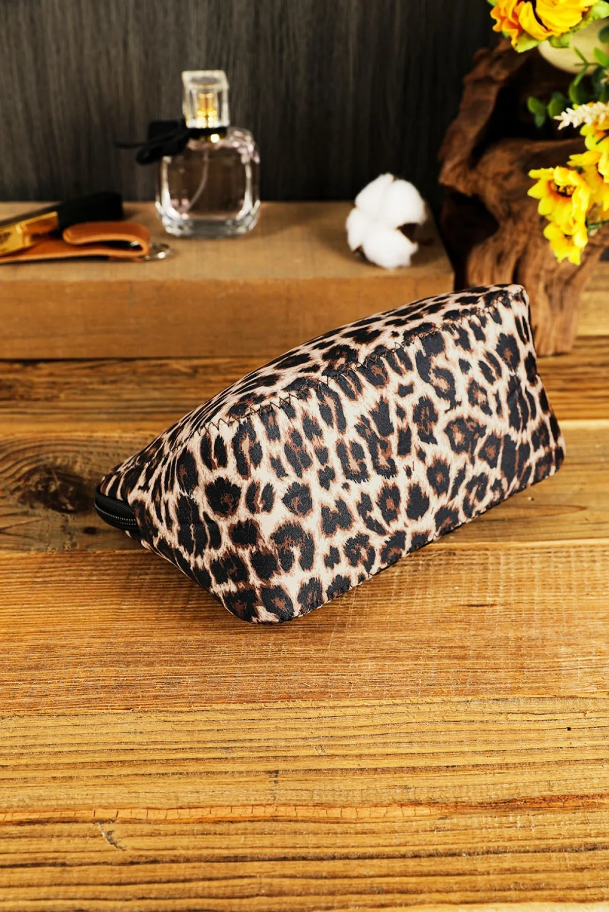 Multicolor Serape Leopard Make Up Storage Bag 14*19CM