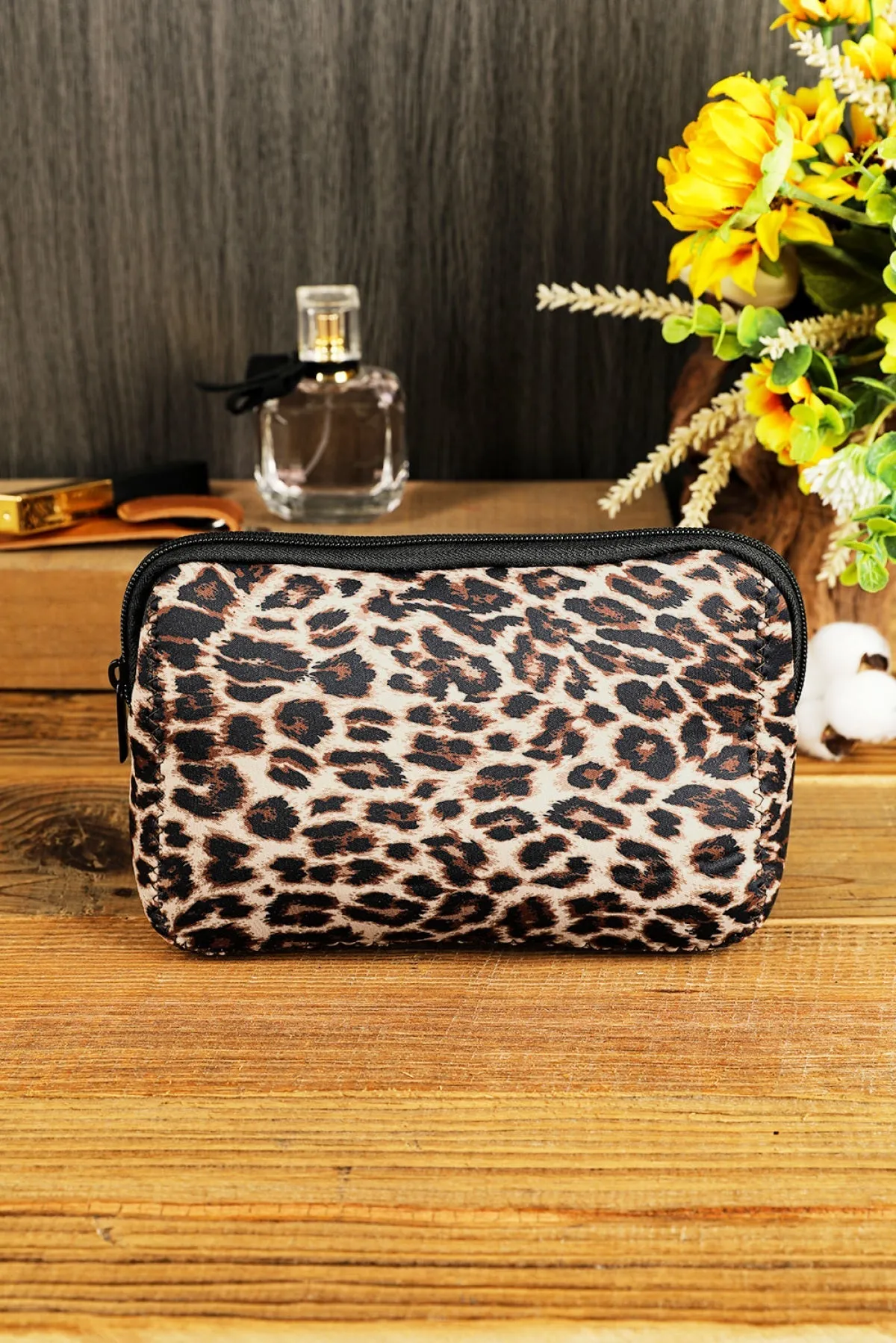 Multicolor Serape Leopard Make Up Storage Bag 14*19CM