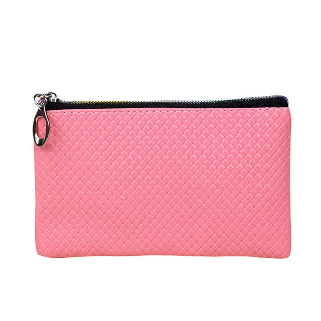 MUQGEW women wallet luxury brand Fashion PU leather coin purse Zipper Clutch Purse Lady Long Handbag Bag Pretty candy color 2017