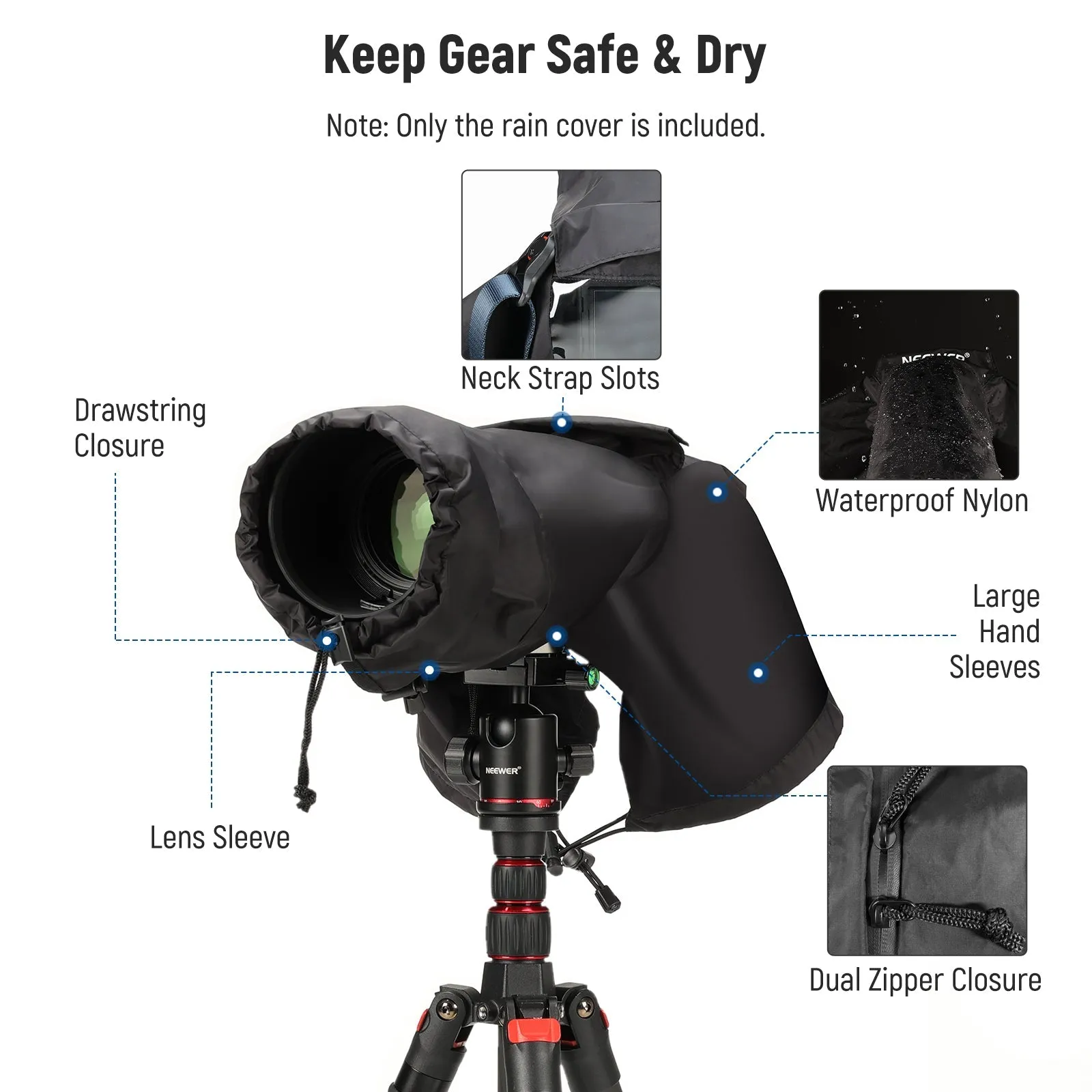 NEEWER PB003/PB004/PB008 Camera Rain Cover