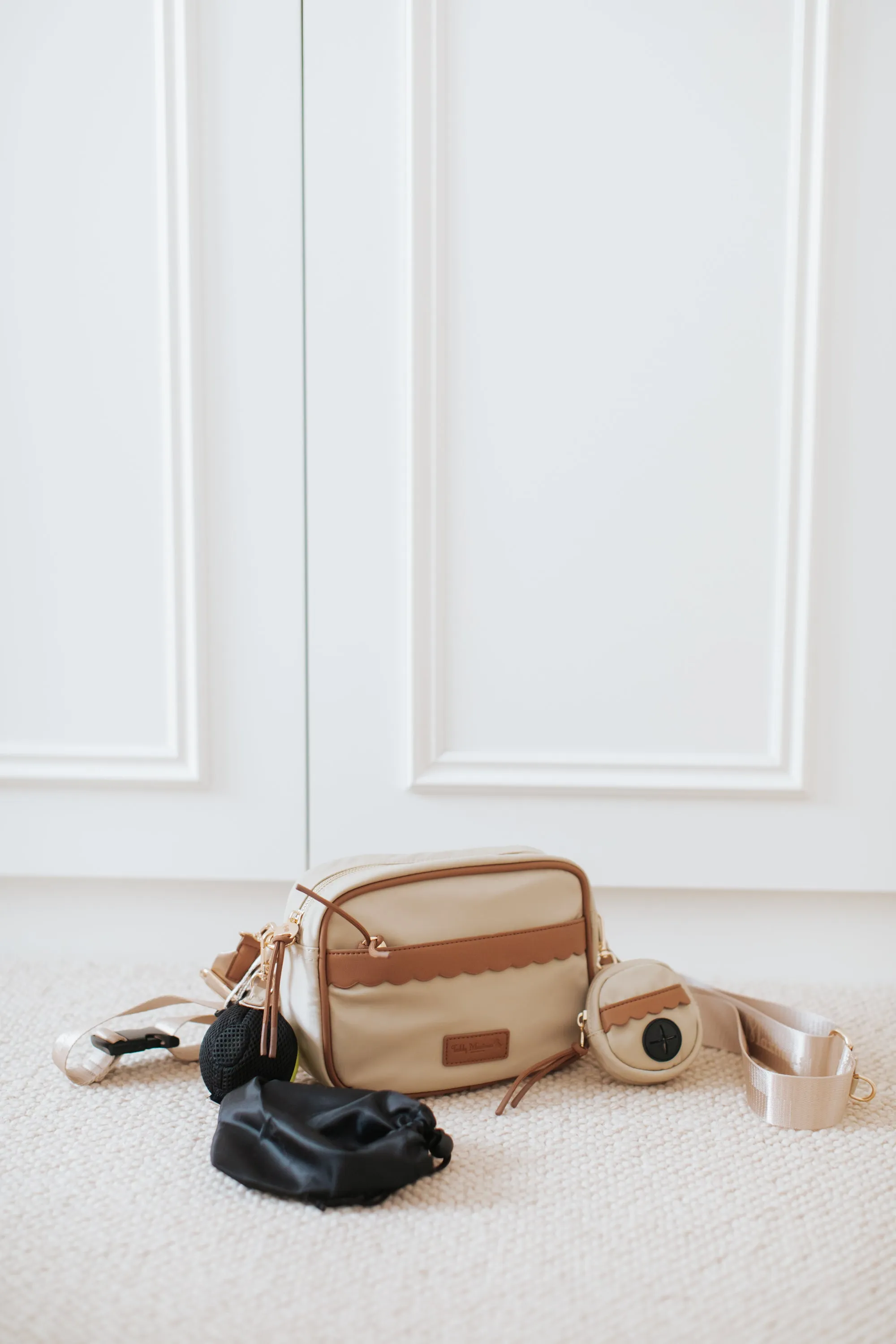 NEW! 'The Richmond' Taupe Luxury Dog Walking Bag