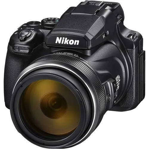 Nikon COOLPIX P1000 16.7 Digital Camera with 3.2" LCD, Black - Bundle Kit with x 32GB Memory Cards   2X Spare Batteries