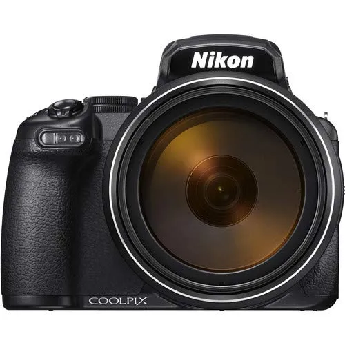 Nikon COOLPIX P1000 16.7 Digital Camera with 3.2" LCD, Black - Bundle Kit with x 32GB Memory Cards   2X Spare Batteries