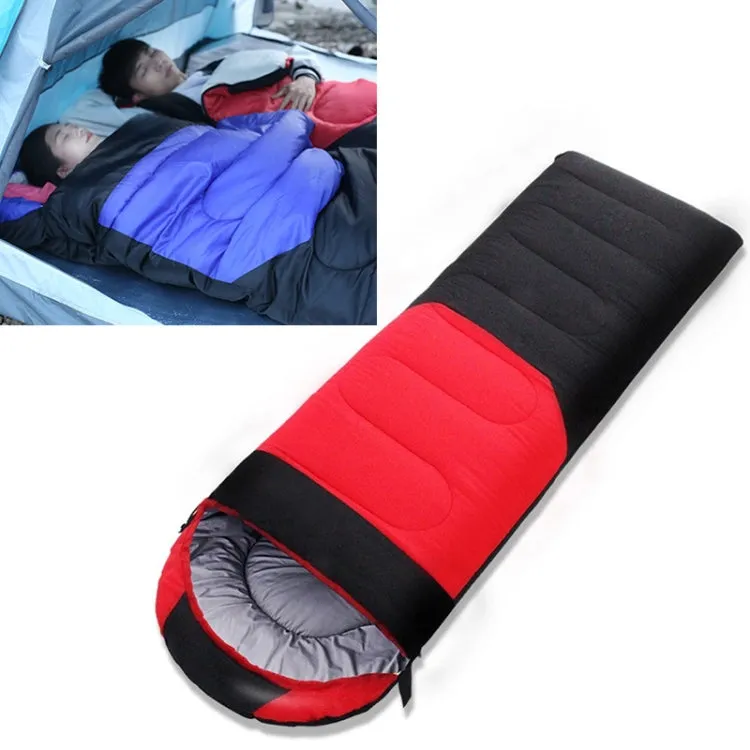 Outdoor Camping Sleeping Bag Splicing Indoor Cotton Sleeping Bed, Size: 210x80cm, Weight: 1.6kg (Red)