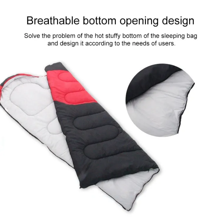 Outdoor Camping Sleeping Bag Splicing Indoor Cotton Sleeping Bed, Size: 210x80cm, Weight: 1.6kg (Red)