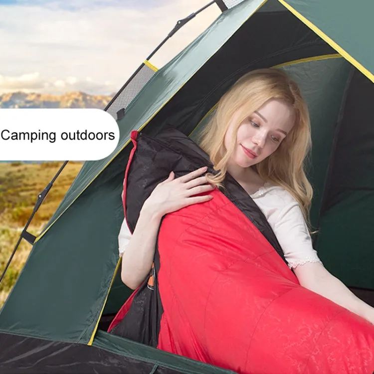 Outdoor Camping Sleeping Bag Splicing Indoor Cotton Sleeping Bed, Size: 210x80cm, Weight: 1.6kg (Red)