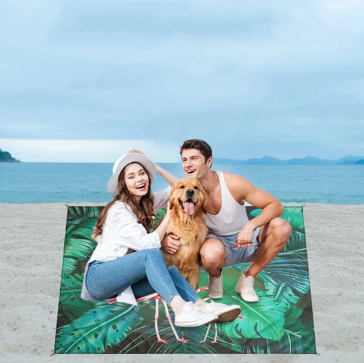 Outdoor Color Beach Mat Waterproof Picnic Mat, Size:1x1.4m(Flamingo)